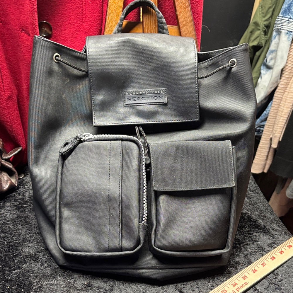 Kenneth Cole Reaction Black Backpack